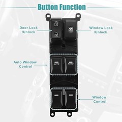 Front Left Driver Side Master Power Window Switch Replaces Fit for Kia Forte