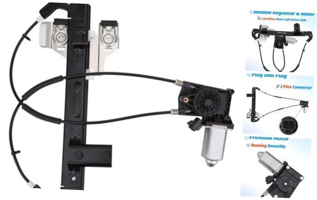 Rear Left Driver Side Power Window Lift Regulator with Motor Compatible with
