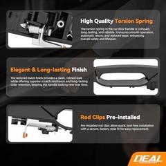 DEAL New Set of 1 Front Driver Left Side Smooth Black Exterior Door Handle