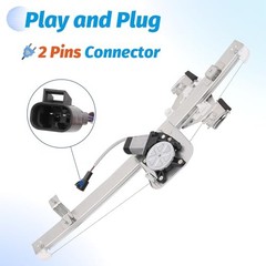 Rear Driver & Passenger Side Power Window Regulator with Motor Compatible with