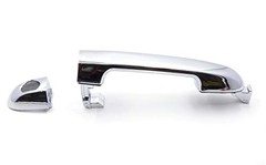 Exterior Chrome Door Handle Front Driver Left Side with Keyhole Replacement