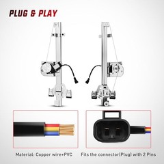 Power Window Regulator/Motor Side Compatible with 741-389 Rear Passenger