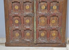 Antique Wooden Wall Décor Window Panel Frame Original Old Hand Crafted