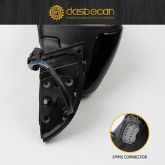 Left Driver Side Mirror Compatible with 2017 2018 Kia Forte with Left, Heated