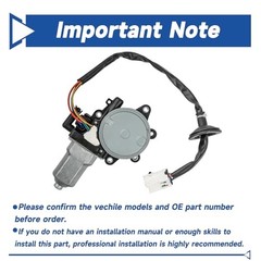Power Window Lift Motor Front Left Driver Side Compatible with 2003-2007