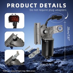 Upgraded Front Windshield Wiper Motor 55077098AC Compatible with Dodge Ram 15…