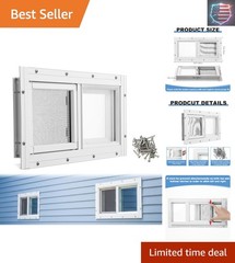 1 Pack Basement Home Window 16” x 8” Mini Basement Windows Replacement with…
