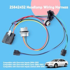 25842432 Headlamp Wiring Harness Front Right or Left Side Replacement for