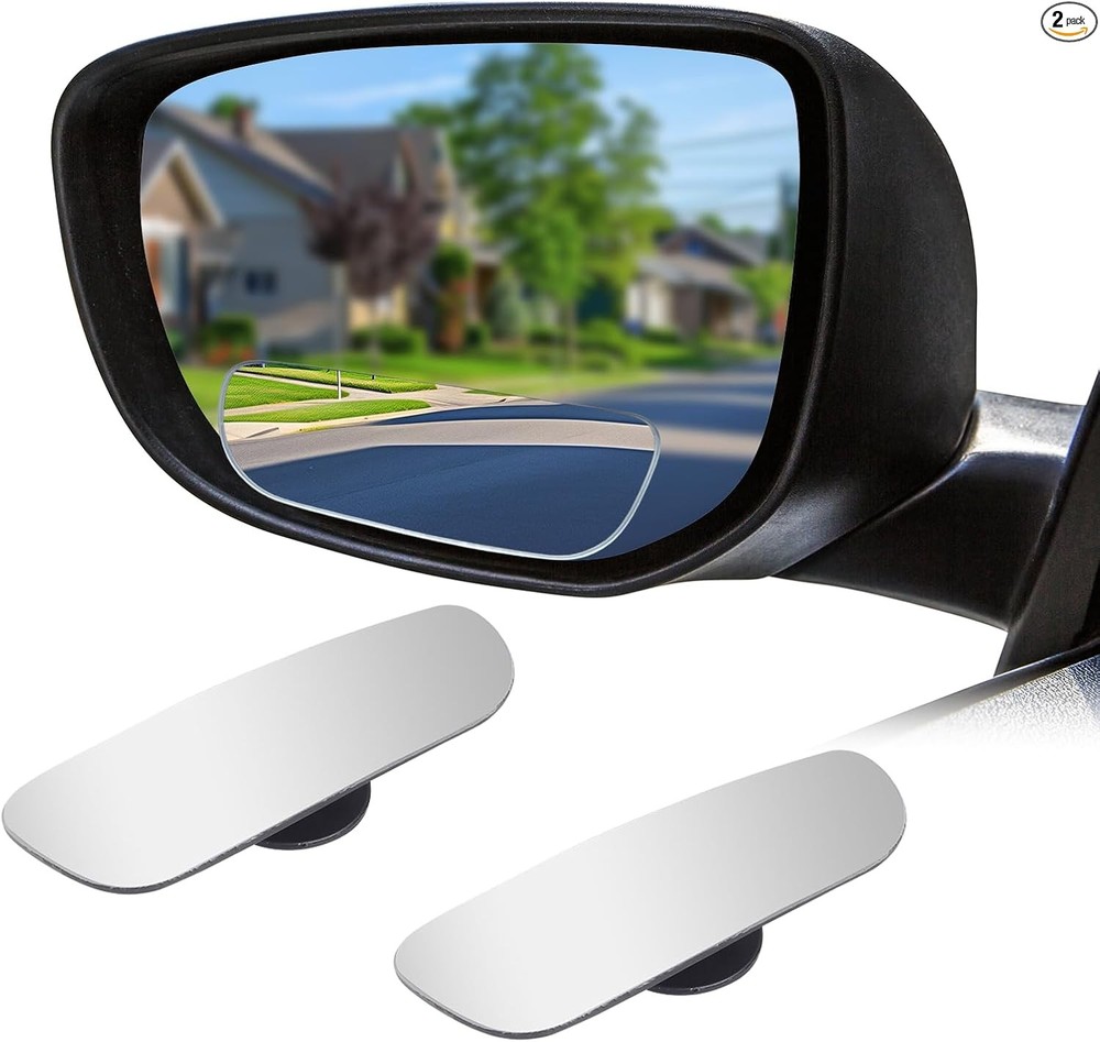 Rectangular Car Blind Spot Mirror, Adjustable Frameless HD C Size: Rectangular