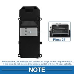 Car Power Window Switch No.35750TP5H21 Front Left Driver Side Window Control