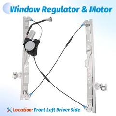 Front Left Driver Side Window Regulator with Motor 6 Pins Compatible with