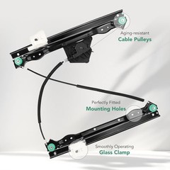 Front Power Window Regulator Driver Side Without Motor for Front Driver Side