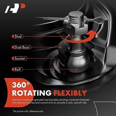 Front Left Upper Control Arm, with Ball Joint & Bushing, Compatible with