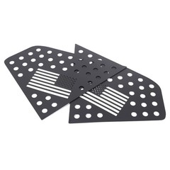 Rear Side Window Louvers Air Ven Trim Accessories Compatible （2019-2024）Style B