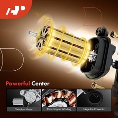 Front Right Passenger Side Power Window Regulator with 6-Pin Connector Motor