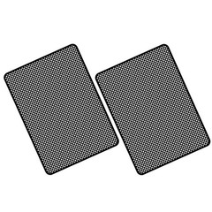 2Pcs Durable Car Window Film Black PVC Privacy Sun Heat Shield for Vehicle