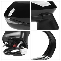 Power Heated Side Mirror With Turn Signal For E210 2020 Gloss Black