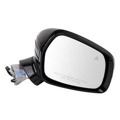 Passenger Side Power Heated Mirror with Blind Spot Indicator Smooth Black