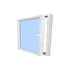 Elite Avora 24″ x 24″ Tilt and Turn in White Left