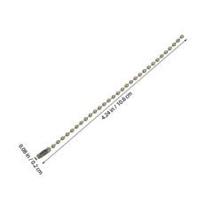 50Pcs Durable Bronze Beaded Chains Iron Ball Chain Connectors for DIY Jewelry