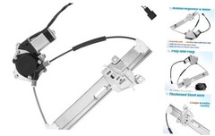 Rear Left Driver Side Power Window Regulator with Motor Compatible with Ford