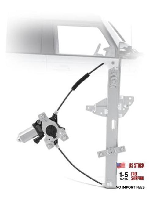 Front Passenger Side Power Window Regulator With 2-Pin Motor Assembly for