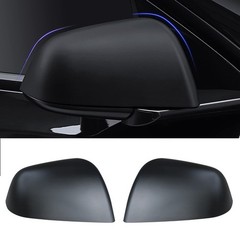 Kasato Model 3 Side Mirror Cover, Mirror Cap 2 PCS Matt Black Rearview Mirro …