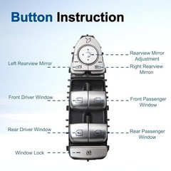 Master Power Window Switch Button Front Left Driver Side Fit for Mercedes-Benz
