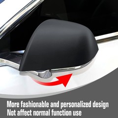 Kasato Model 3 Side Mirror Cover, Mirror Cap 2 PCS Matt Black Rearview Mirro …