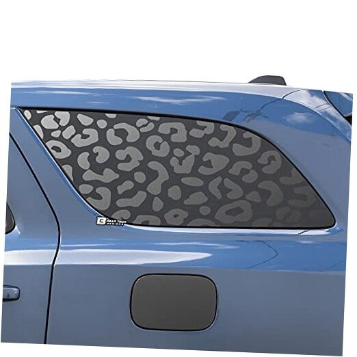 – Precut Leopard Cheetah Rear Side Decal Stickers Compatible Quarter Window