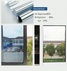 20″x15FT Uncut Roll Window Mirror Silver Chrome Tint Film Car Home Offices Glass