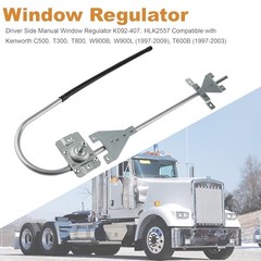 Driver Side Manual Window Regulator K092-407, HLK2557 Compatible with Kenworth