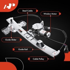 Electric Power Electric Window Regulator with Motor (2 Pins) Rear Driver (LH)