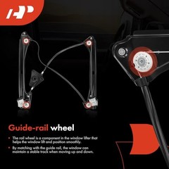 Electric Power Window Regulator Without Motor Compatible with Volkswagen