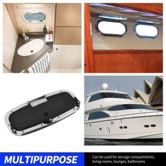 1. Boat Porthole Stainless Steel 18.11 X 7.87in Rust Resistant Portlight Wi RZYB