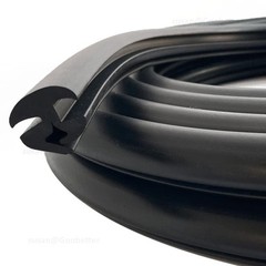 EPDM Window & Door Gasket Seal Flipper Double Glazing Rubber Draught Seal 1M