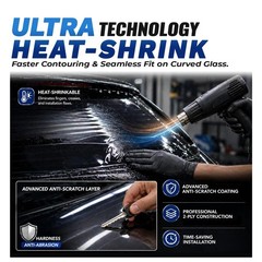 RockRose 5% Premium Carbon Car Window Tint Film 20 in x 20FT 2PLY Charcoal Pr…
