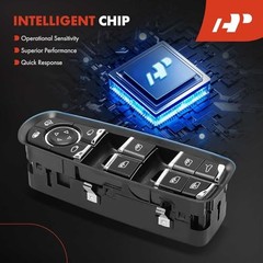 Master Front Left Driver Side Power Window Switch Compatible with Porsche