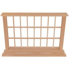 Durable Wooden Mini Window Frame for Dollhouse Interior Accessories and Crafting
