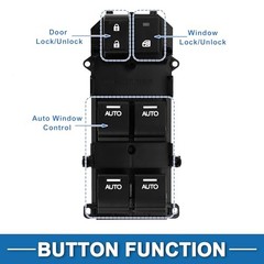 Car Power Window Switch No.35750TP5H21 Front Left Driver Side Window Control