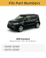 Windshield A-Pillar Trim Molding Set Compatible with Left 2010-2013 Kia Soul