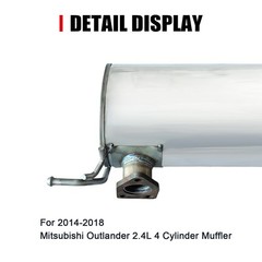 Rear Exhaust Muffler Compatible With 2014-2018 Mitsubishi Outlander 2.4L Muffler