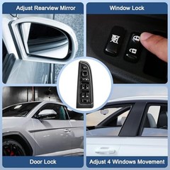 15883323 Driver Side Power Window Switch & Bezel Compatible with 2003-2006
