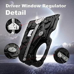 Rear Right Window Regulator Compatible with Dodge Ram 2009-2020 Passenger Side
