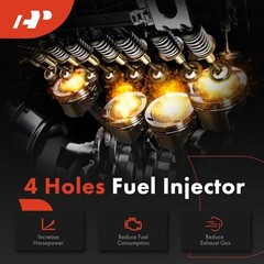 Fuel Injectors Compatible with Mini Cooper 2002-2006 2008 L4 1.6L, Naturally