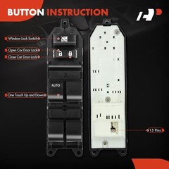 Master Power Window Switch Compatible with Toyota Camry 2007-2009, Tacoma