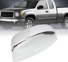 2pcs Upper Mirror Cap Chrome Plated Fits for 1500 2500 3500HD 2007-2013 Tahoe Su