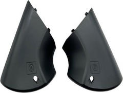 Pair Rear View Mirror Cover Base Bottom Lower Cover Lid Cap Shell (Driver and Pa