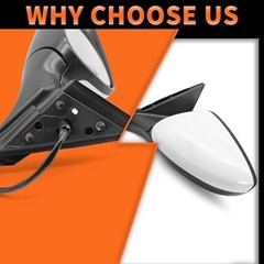 Left Driver Side Mirror Assembly Compatible with Accord 2023 2024 2025 (BSM)