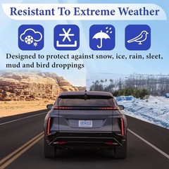 2Pcs Side Mirror Covers, Waterproof Car Side Mirror Protection for Snow, Ice, Bi